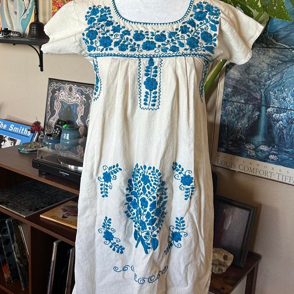 Handmade peruvian smock dress made